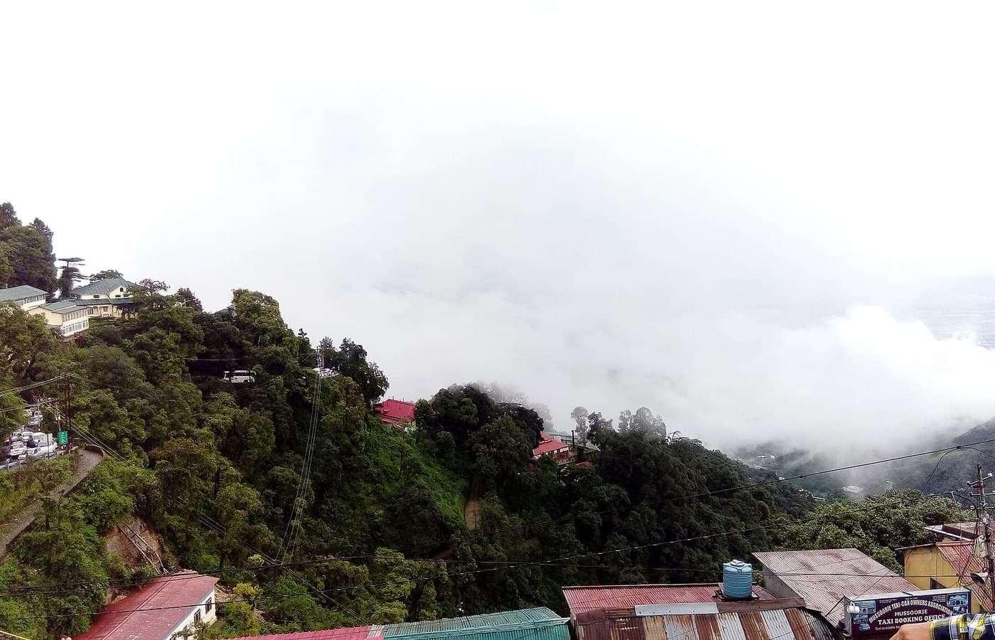 Mussoorie hill station panoramic view
