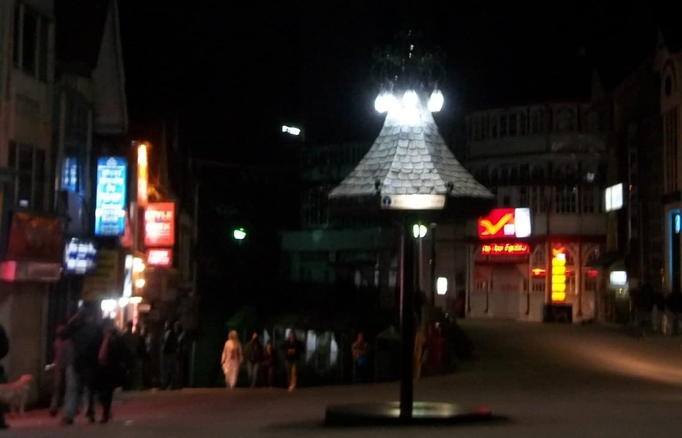 Shimla town in the hills