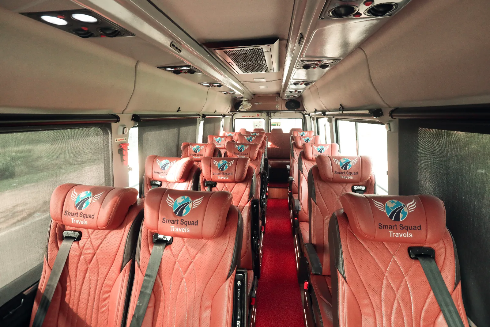 Force Traveller interior pushback seating